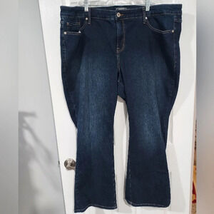 Torrid Dark Wash Mid-Rise Vintage Stretch Slim Boot Jeans in Size 24 S (Short)